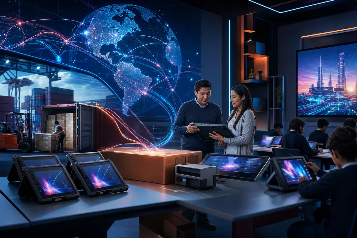 Institución educativa peruana conectada con una red internacional de tecnología